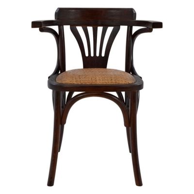 Wooden chair Vienna Type Antique brown HM0180.03 with mat 58,5x49,5x77 cm