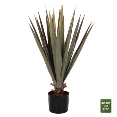 DECORATIVE SYNTHETIC PLANT IN POT HM7985 SISAL AGAVE Φ13,5x13-76Hcm.