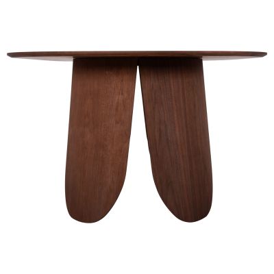 DINING TABLE OVAL DENTY HM9611.02 MDF WITH OAK VENEER-WALNUT COLOR 240x120x75Hcm.