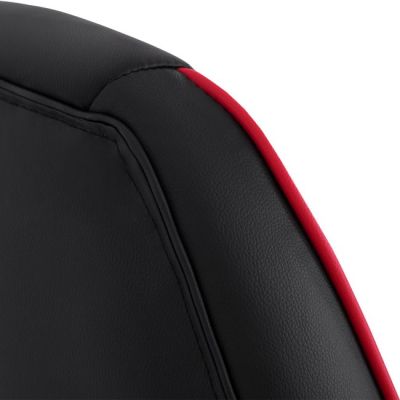 Office chair gaming bucket HM1007.01 black PU and red stripe 69x68x(119-127)cm