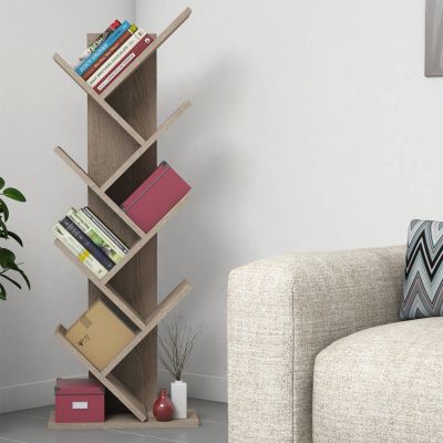 BOOKCASE LIANA MELAMINE SONOMA 46x22x128,5Hcm.HM9028.11