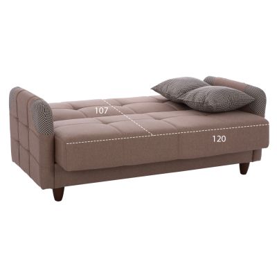 HM11749.01 sofa-bed set of 3-seater and 2-seater, beige