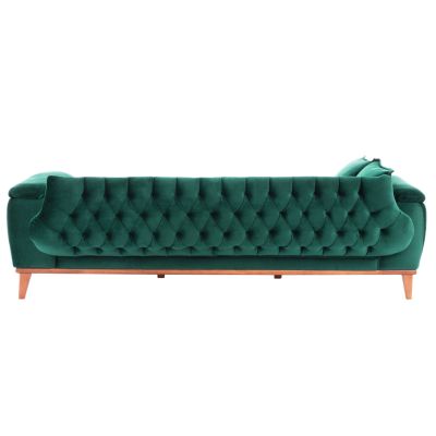 HM3249.13 BENNINGTON 3-seater sofa-bed, cypress green velvet, 240x95x80