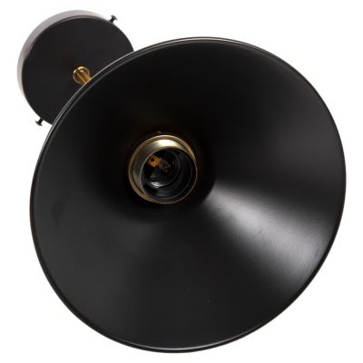 CEILING/WALL LAMP HM4121 BLACK-GOLD METAL Φ21x31Hcm.