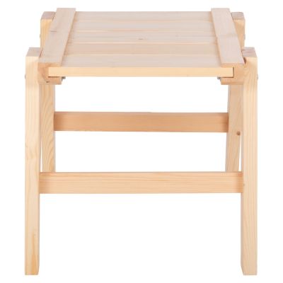 BEACH SIDE TABLE SKOPEL HM6114.01 PINE WOOD IN NATURAL WOOD COLOR 60x40x44Hcm.