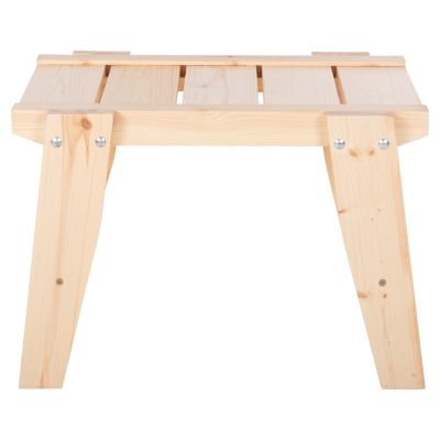 BEACH SIDE TABLE SKOPEL HM6114.01 PINE WOOD IN NATURAL WOOD COLOR 60x40x44Hcm.