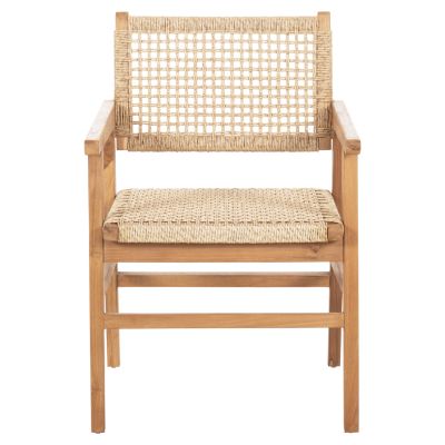 DINING ARMCHAIR BJORN HM9403.21 SOLID TEAK WOOD-ROPE 56x56x83Hcm.