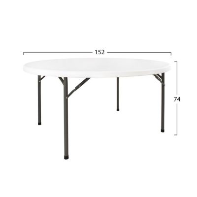 Table Catering-Conference HM5043 D 152x74 Foldable Round