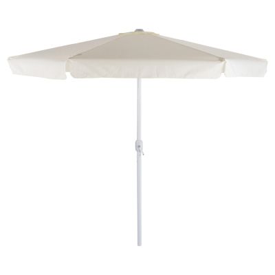 Umbrella D3,00x2,50Μ Aluminum beige color with side panel HM6003