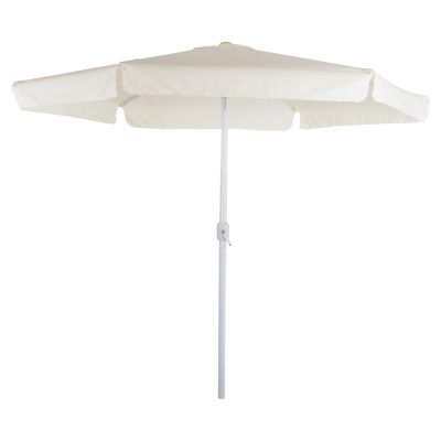 Umbrella D3,00x2,50Μ Aluminum beige color with side panel HM6003