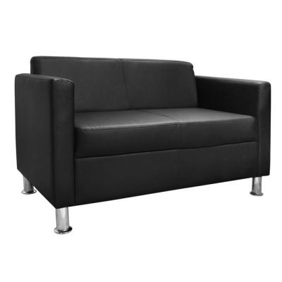 Sofa 2 seater Cubo PU Black HM3033.02 120x71x73cm.