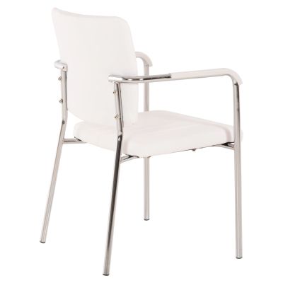 Conference chair with arms HM1070.02 White 56,5x59x85 cm