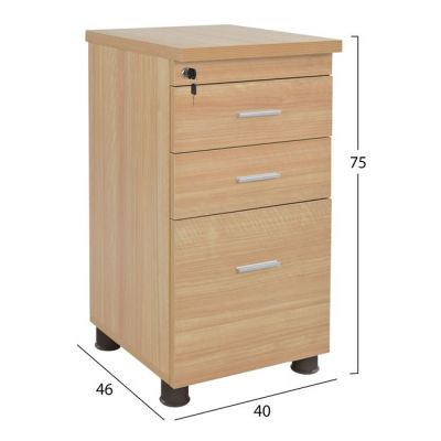 Office professional drawer in oak color HM2049.11 40x52x60 cm.