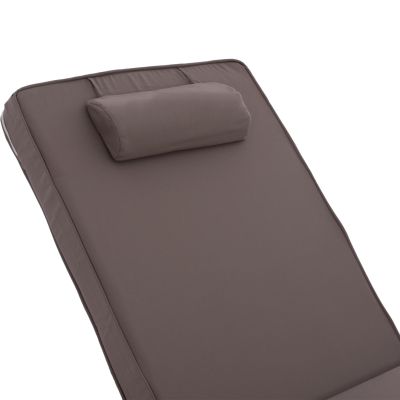 Sunbed Pillow Polyester Chios Grey HM11236.10P 196(117+1+78)x58x8cm