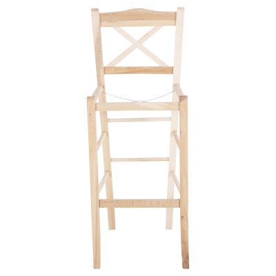 BAR STOOL LUCIUS HM5586.02 BEECH WOOD IMPREGNATED-UNPAINTED 40,5x40x105Hcm.FRAME ONLY