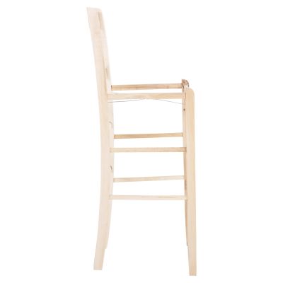 BAR STOOL LUCIUS HM5586.02 BEECH WOOD IMPREGNATED-UNPAINTED 40,5x40x105Hcm.FRAME ONLY