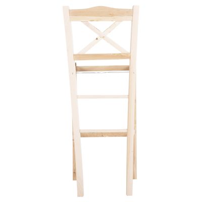 BAR STOOL LUCIUS HM5586.02 BEECH WOOD IMPREGNATED-UNPAINTED 40,5x40x105Hcm.FRAME ONLY