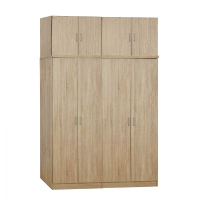 Set 4 pieces Wardrobe Four Leaf with loft Sonama 160x42x241 HM11353.02