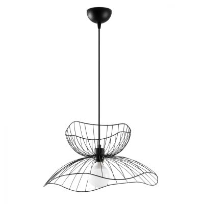 METALLIC PENDANT LIGHT IN BLACK E27 HM7232 50x50x121 cm.