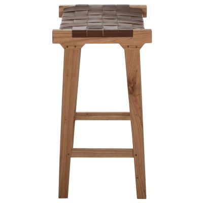 BAR STOOL HM99382.01 SOLID TEAK NATURAL 40X35X65H