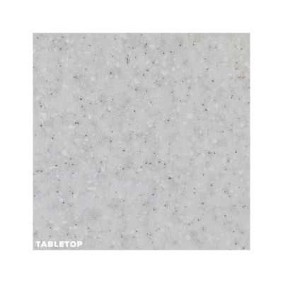 KITCHEN COMPOSITION NIKLAUS HM2438.10 MELAMINE IN GREY WITH WORKTOP IN WHITE 120x46-29,2cm.