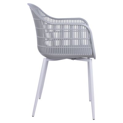 Armchair Hadi Polypropylene Grey 61x57x85cm HM8511.10