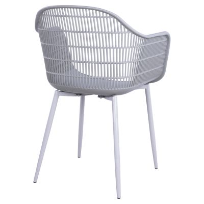 Armchair Hadi Polypropylene Grey 61x57x85cm HM8511.10