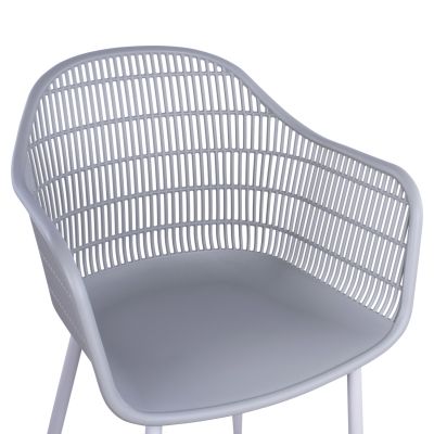 Armchair Hadi Polypropylene Grey 61x57x85cm HM8511.10