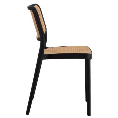 СТОЛ ПОЛИПРОПИЛЕН MEKO HM5934.02 ЧЕРНО И БЕЖОВО 41x49x102Hcm.