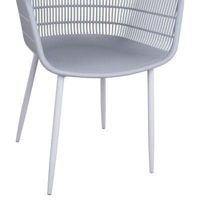 Armchair Hadi Polypropylene Grey 61x57x85cm HM8511.10