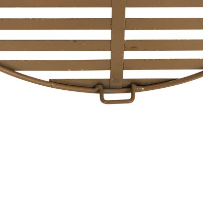 WALL DECOR HM4210 METAL IN BROWN-GOLD 125x39Hcm.