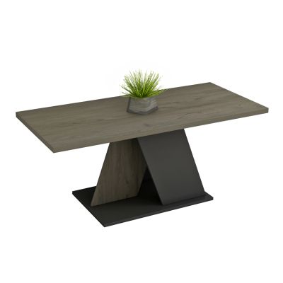 COFFEE TABLE DILE HM9528.01 MELAMINE IN SONAMA-GREY 110x55x47Hcm.