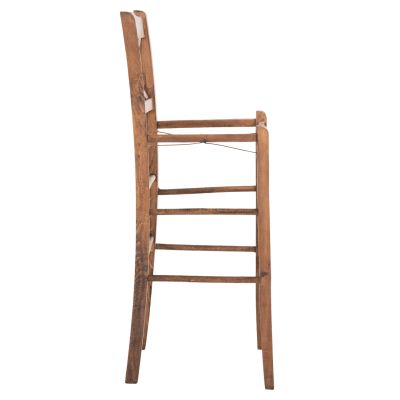 BAR STOOL LUCIUS HM5586.01 BEECH WOOD IMPREGNATED IN WALNUT COLOR 40,5x40x105Hcm.FRAME ONLY