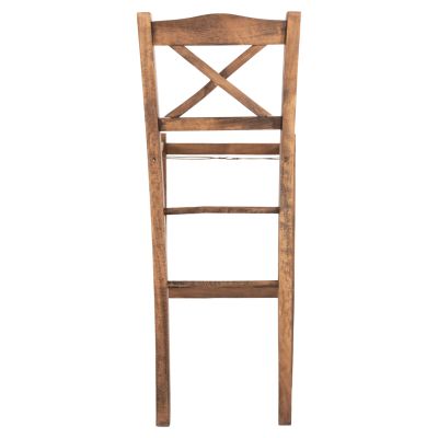 BAR STOOL LUCIUS HM5586.01 BEECH WOOD IMPREGNATED IN WALNUT COLOR 40,5x40x105Hcm.FRAME ONLY