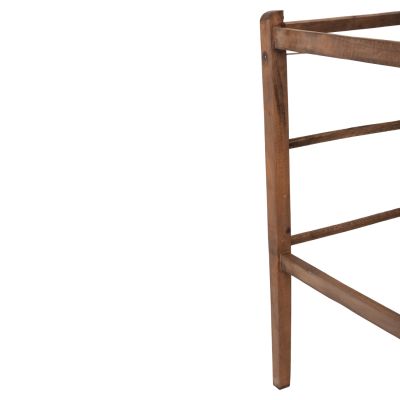 BAR STOOL LUCIUS HM5586.01 BEECH WOOD IMPREGNATED IN WALNUT COLOR 40,5x40x105Hcm.FRAME ONLY