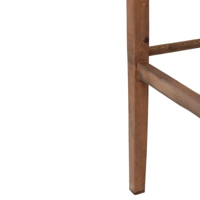 BAR STOOL LUCIUS HM5586.01 BEECH WOOD IMPREGNATED IN WALNUT COLOR 40,5x40x105Hcm.FRAME ONLY