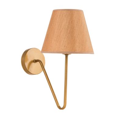 WALL SCONCE HM7642.03, GOLD-DARK BEIGE, 26x15x33