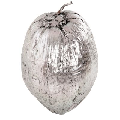 TABLE DECORATION HM4326.04 COCONUT IN SILVER COLOR 20x20x20Hcm.