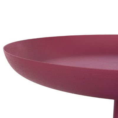 SIDE TABLE ROUND DELBEL HM4262.06 METAL IN PINK Φ36x49Hcm.