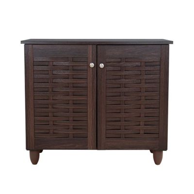 Shoe Cabinet Wooden HM2208.01 Wenge 76.8x33.6x67.5