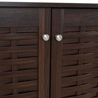 Shoe Cabinet Wooden HM2208.01 Wenge 76.8x33.6x67.5