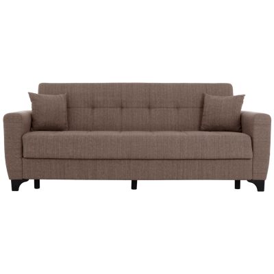 HM3242.02, 3-SEATER SOFA-BED, BEIGE, TALL BACK, 215x84x88