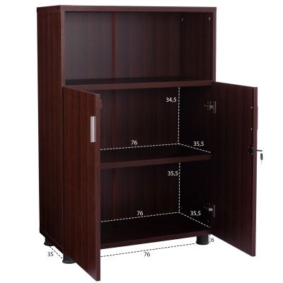 OFFICE CABINET HM2058.12 WENGE 80x38x118,5