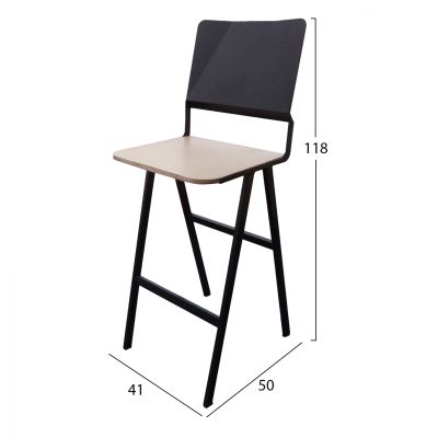 METAL STOOL TS387 41X50X118 cm.