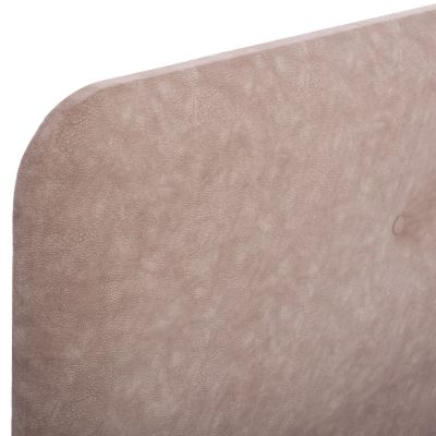 Bed HM648.22 DOLORES, beige NUBUCK-type fabric, 120x200