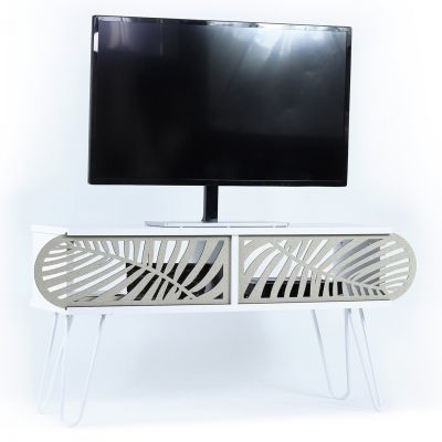 MELAMINE TV FURNITURE HM188.02 WHITE WHITE 106x30x48Y cm.