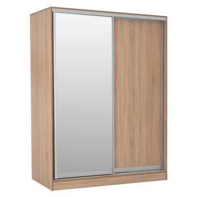 WARDROBE WITH SLIDING DOORS WITH MIRROR SONAMA HM2434 160x60x210 cm.