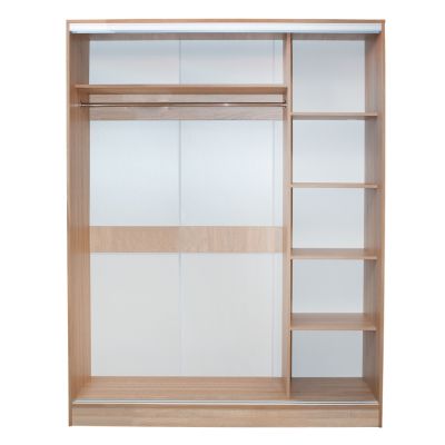 WARDROBE WITH SLIDING DOORS WITH MIRROR SONAMA HM2434 160x60x210 cm.