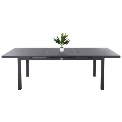 DINING ALUMINUM TABLE KRINTER HM6062.03 ANTHRACITE- EXPANDABLE 240/180Χ100Χ77Hcm