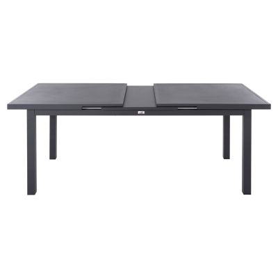 DINING ALUMINUM TABLE KRINTER HM6062.03 ANTHRACITE- EXPANDABLE 240/180Χ100Χ77Hcm